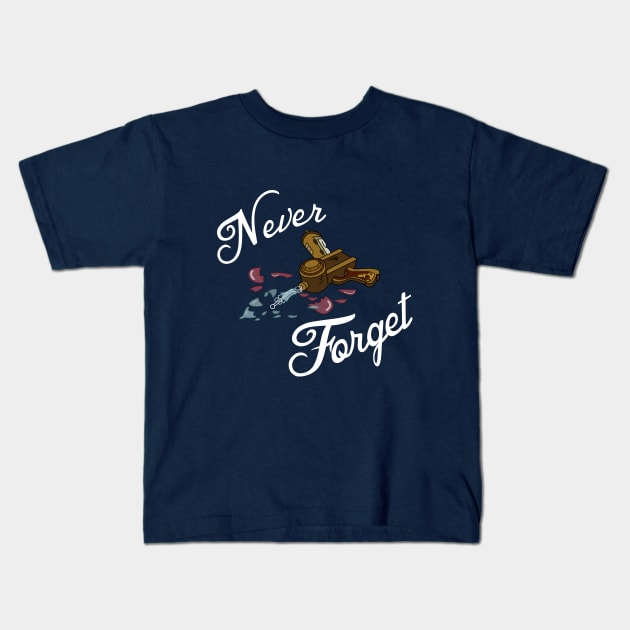 Never Forget Kids T-Shirt by Ed's Craftworks